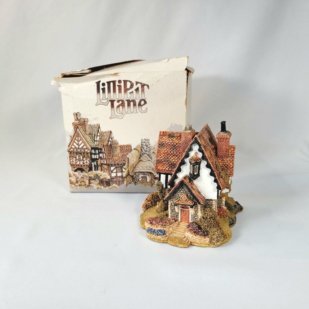 Lilliput Lane Tanglewood Lodge 1989 Vintage Retro Cottage House Figurine w/ Box